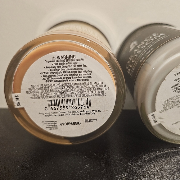 Bath & Body Works candle 2PC - Mahogany Coconut 8g + Orange Blossom 8g - Picture 6 of 6